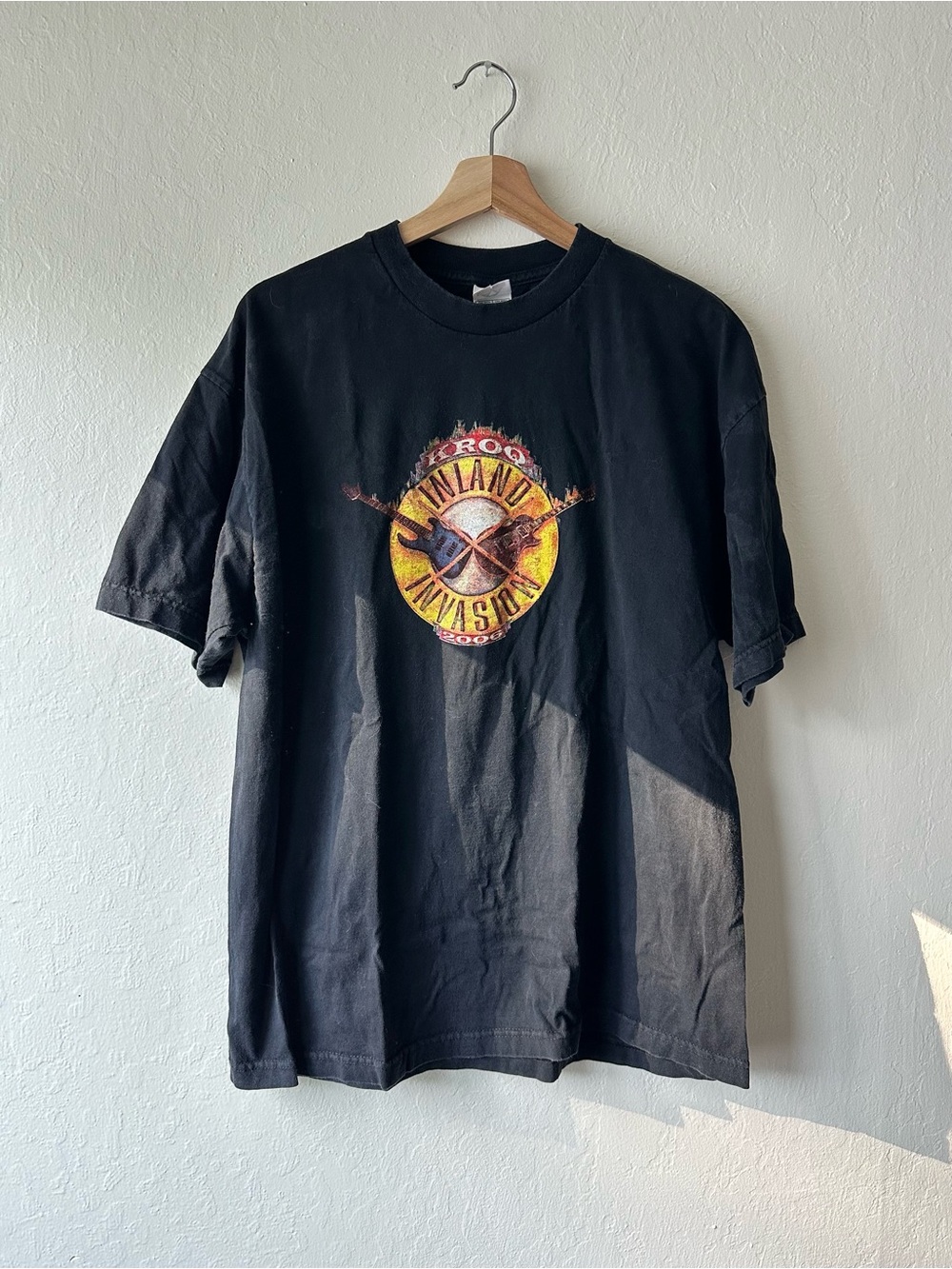 Vintage rare kroq 2006 inland invasion black concert t-shirt xl guns n roses